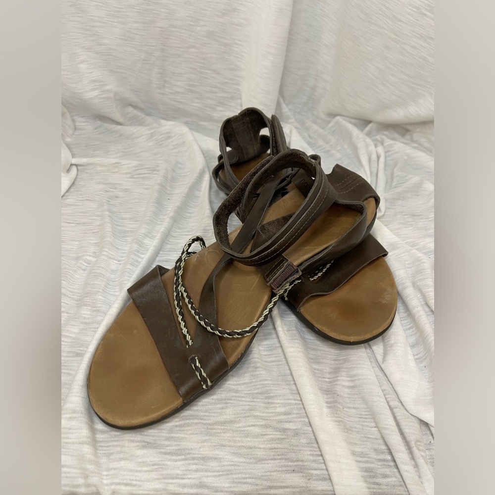 Merrell Leather Strappy Sandals Henna Espresso Women’s